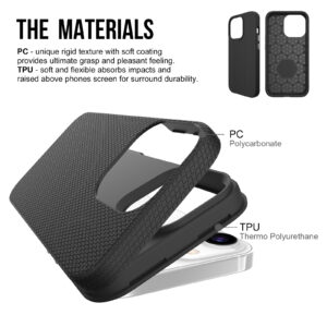 For Iphone 14 Pro Max BeeTUFF Black Triangle