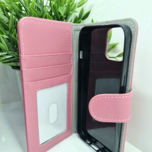For Iphone 14 Plus Good Leather Wallet Pink