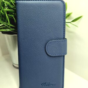 For Iphone 12 Good Leather Wallet Navy