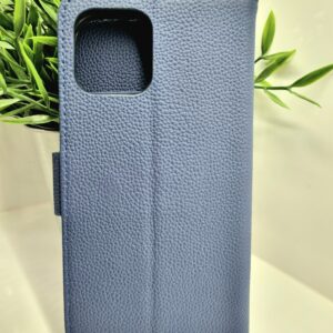 For Iphone 14 Plus Good Leather Wallet Navy