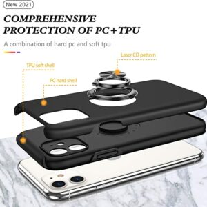 For Iphone 13 Pro MaxBeeTUFF Black Magnetic Ring Case