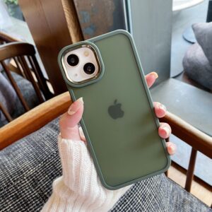For Iphone 13 Frosted Forest Green