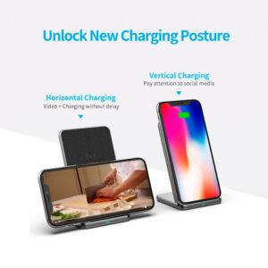 Premium Fast Charging Wireless Stand 2 Coils  SW08s