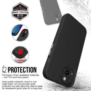 For Iphone 13 Pro BeeTUFF Black Triangle