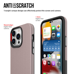 For Iphone 14 Pro Max BeeTUFF Rose Triangle