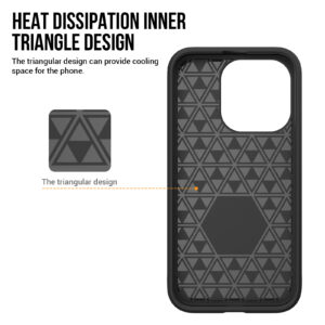 For Iphone 14 Pro  BeeTUFF Rose Triangle
