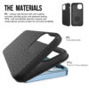 For Iphone 12 Pro Max BeeTUFF Black Triangle - Image 6