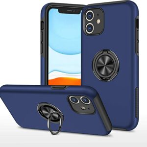 For Iphone 13 BeeTUFF Magnetic Ring Case Navy