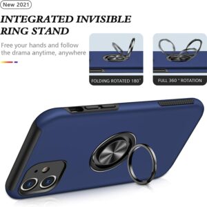 For Iphone 13 BeeTUFF Magnetic Ring Case Navy