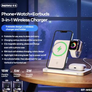 RP-W60 3in1 Wireless Charger White