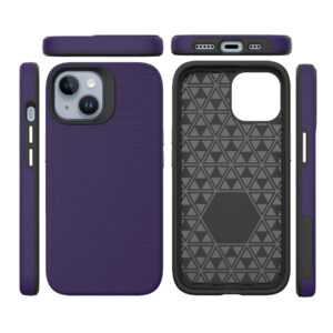 For Iphone 15  Plus BeeTUFF Purple Triangle