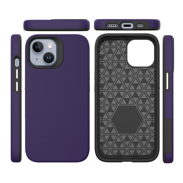 For Iphone 15  BeeTUFF Purple Triangle - Image 2