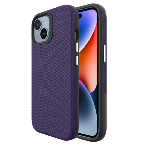 For Iphone 15  BeeTUFF Purple Triangle