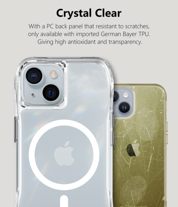 For Iphone 15  BeeTUFF Octagon Magcharge Clear - Image 4