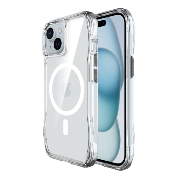 For Iphone 15  BeeTUFF Octagon Magcharge Clear - Image 10