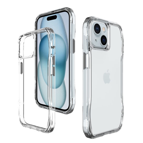 For Iphone 15  BeeTUFF Octagon Clear - Image 2