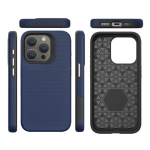 For Iphone 15  Pro BeeTUFF Navy Triangle