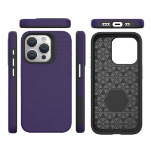 For Iphone 15  Pro BeeTUFF Purple Triangle