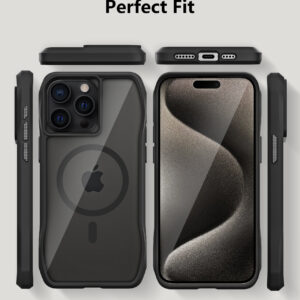 For Iphone 16 Pro BeeTUFF Octagon Magcharge Black