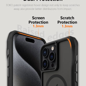 For Iphone 16 Pro BeeTUFF Octagon Magcharge Black