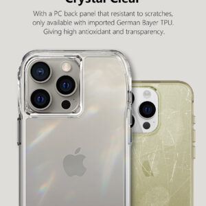 For Iphone 15 Pro Max BeeTUFF Octagon Clear