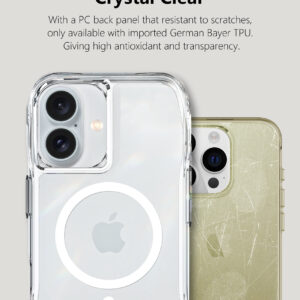 For Iphone 16 BeeTUFF Octagon Magcharge Clear