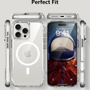 For Iphone 16 Pro BeeTUFF Octagon Magcharge Clear