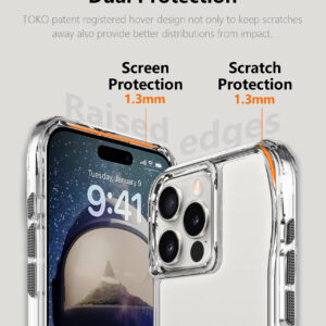 For Iphone 16 Pro Max BeeTUFF Octagon Clear