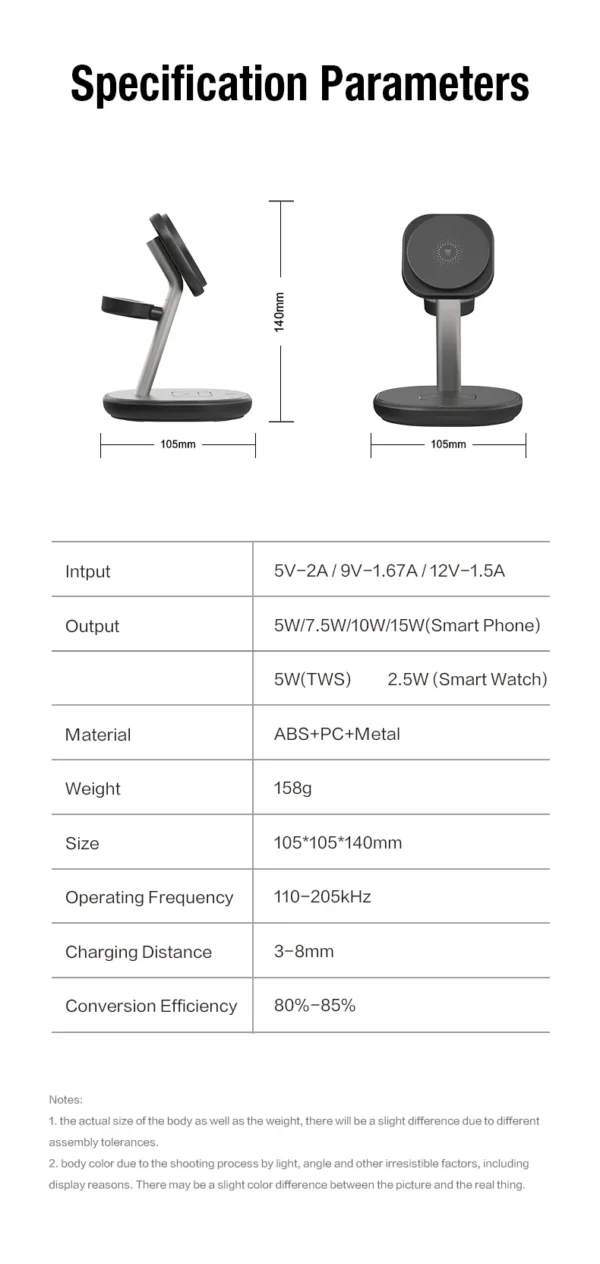 Z27 3 in 1 Wireless Charger Stand - Image 2