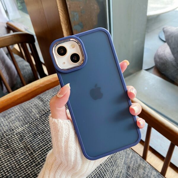 For Iphone 15 Pro Frosted Navy