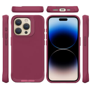 For Iphone 15 Pro BeeTUFF Taurustar Berry