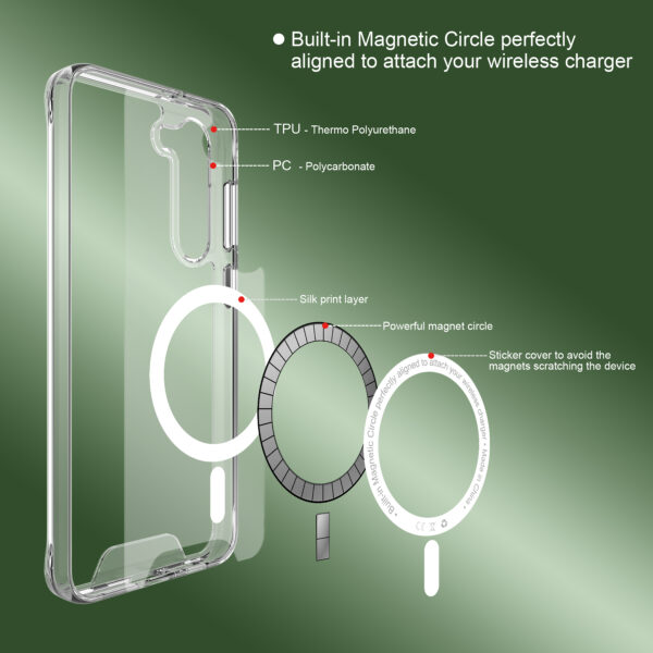 For (S23) BT Magnetic Charging Case - Image 10