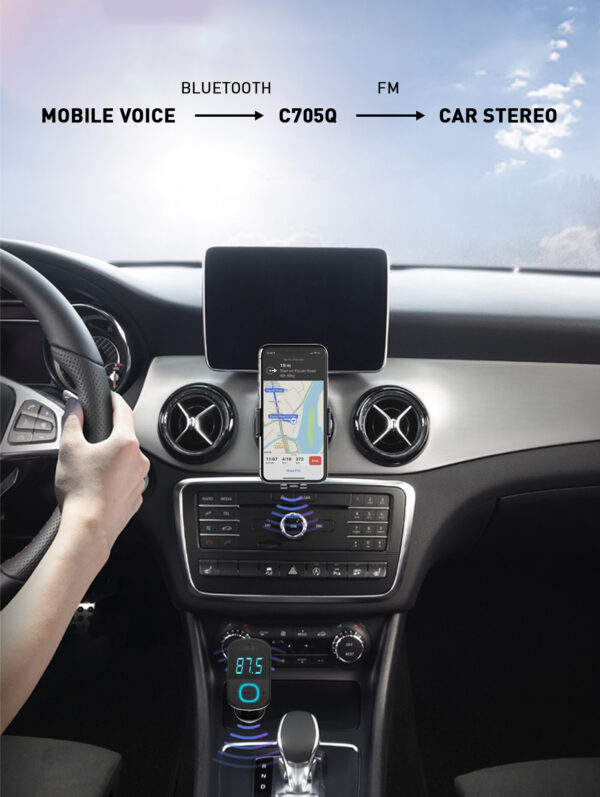 C705Q FM Transmitter +PD +USB +QC4 - Image 13