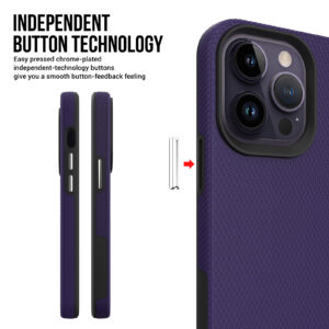 For (14 Pro Max) BT Purple Triangle