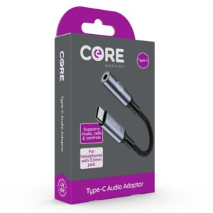 Core Type C to 3.5mm Audio Adapter UK