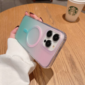 for (14 Pro) BT Ombre Magcharge Pink/Teal