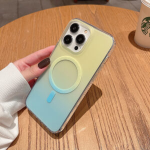 For (14 Pro Max) BT Ombre Magcharge Lemon/Blue